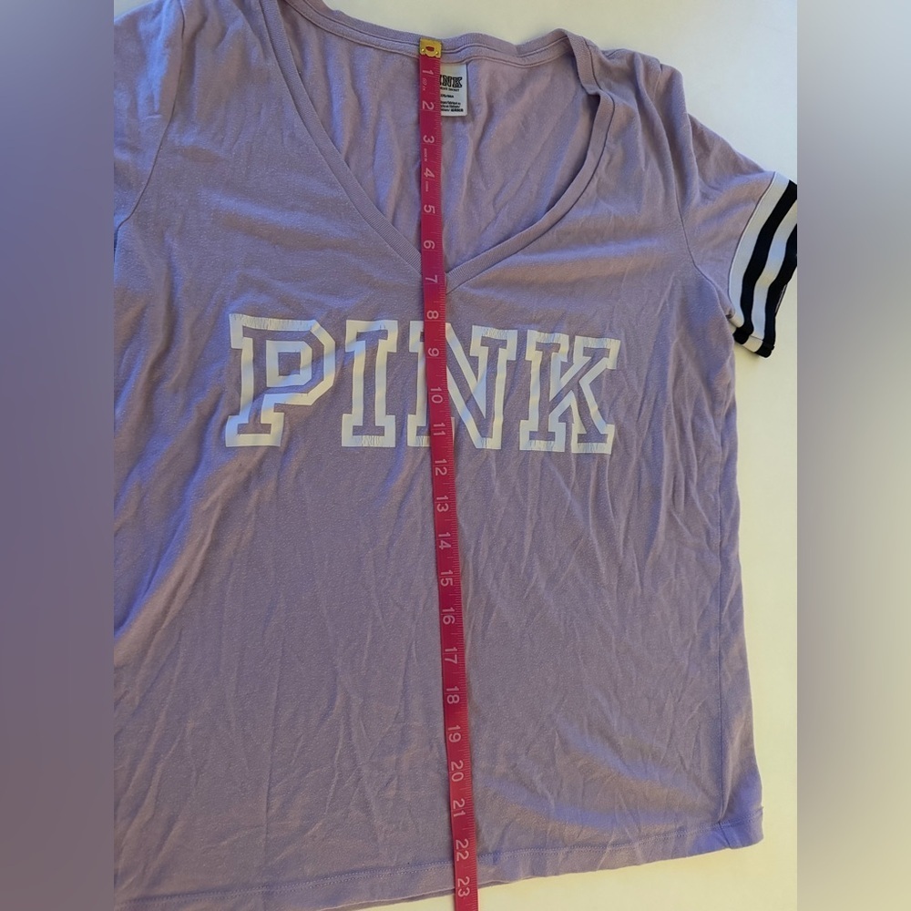PINK Victoria's Secret Lavender Tee - Picture 6 of 6